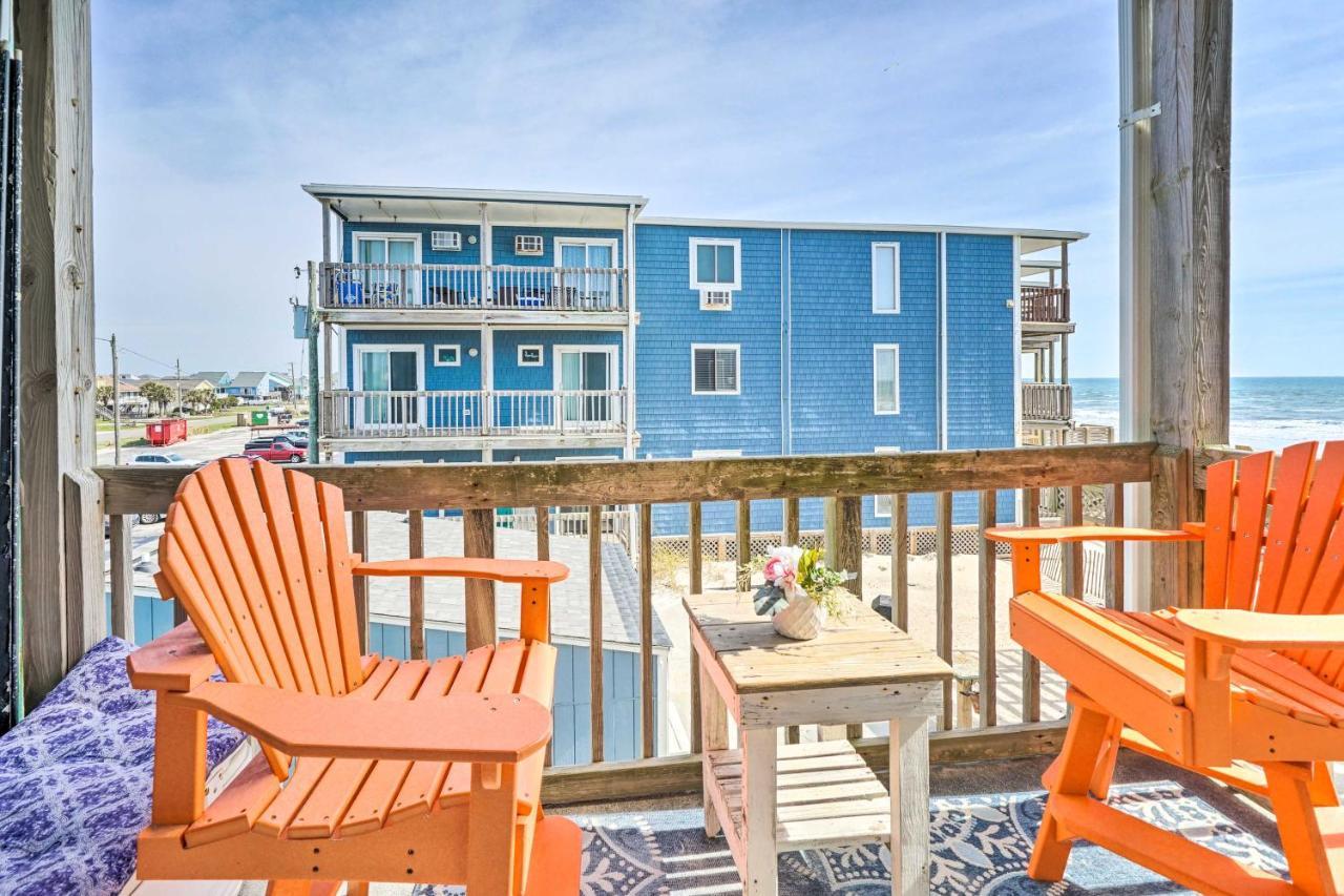 North Topsail Condo - Steps To Beach! North Topsail Beach Buitenkant foto