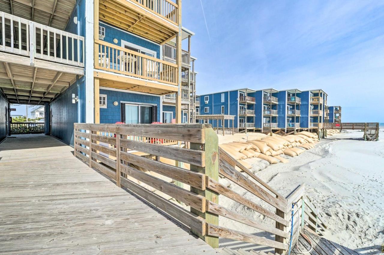 North Topsail Condo - Steps To Beach! North Topsail Beach Buitenkant foto