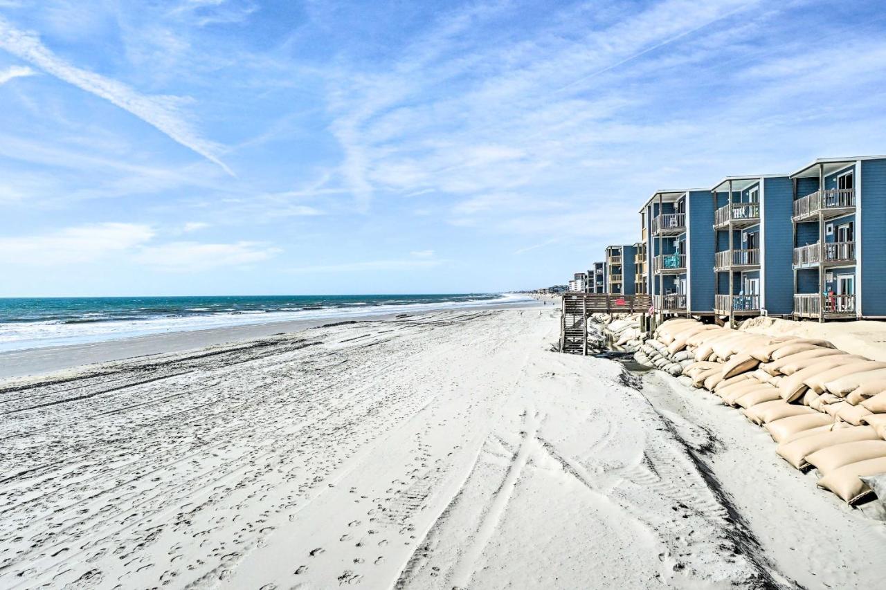 North Topsail Condo - Steps To Beach! North Topsail Beach Buitenkant foto