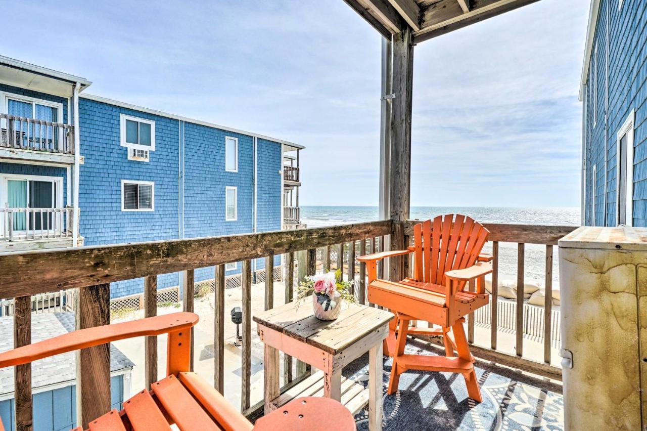 North Topsail Condo - Steps To Beach! North Topsail Beach Buitenkant foto